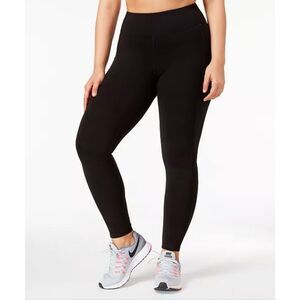 #705. Ideology NWT CURVY Deep Black Stretch Full Length Leggings